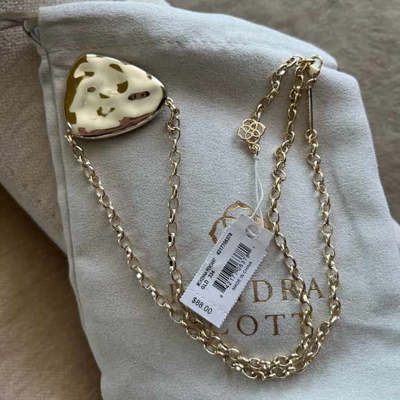 NWT Kendra Scott McKenna Pendant Gold Turquoise - Picture 4 of 7